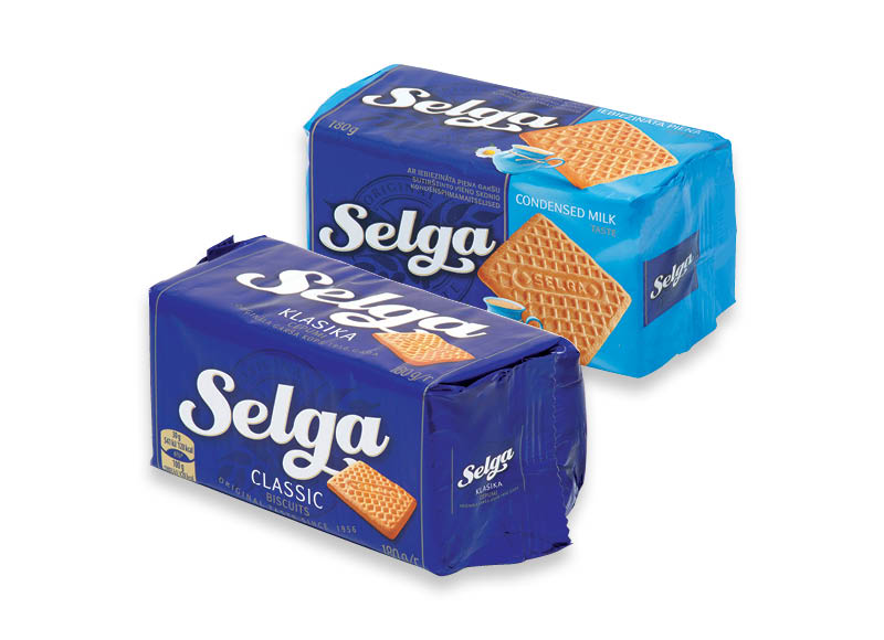 Sausainiai SELGA, 180 g, 7 rūšių, 0,75 Eur/pak. Ir IKI EXPRESS