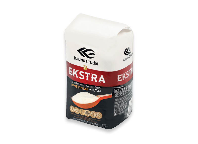 KAUNO GRŪDAI miltai EKSTRA 405d
			, 
				 1,75 kg, 0,97 Eur/kg. Ir IKI EXPRESS