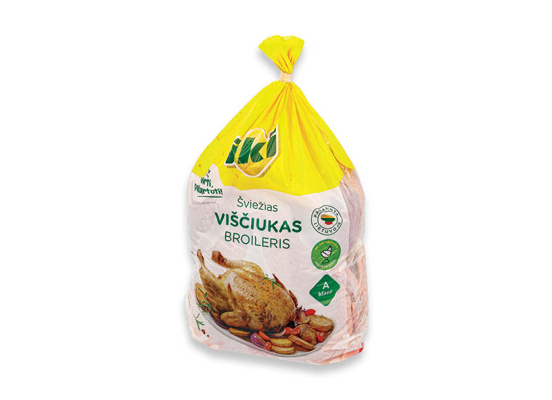 IKI šviežias viščiukas broileris
,
(užauginta be antibiotikų). 1 kg. A lygio parduotuvėse IKI šviežias viščiukas broileris
,
(užauginta be antibiotikų). 1 kg. A lygio parduotuvėse