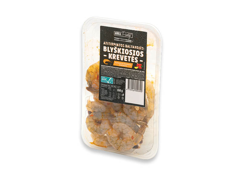 GRILL PARTY marinuotos krevetės
			, 
				 350 g, 23,83 Eur/kg. A lygio parduotuvėse