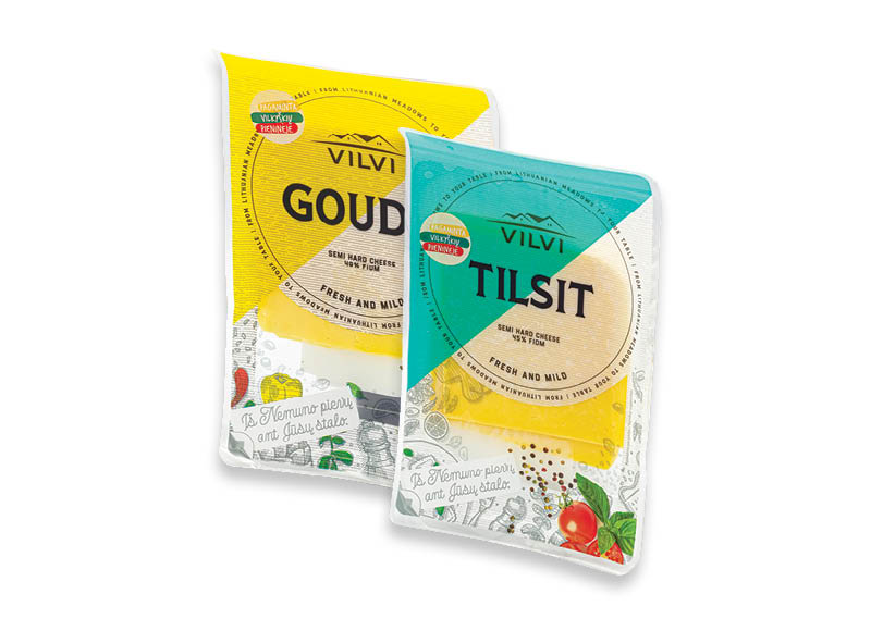 Puskietis sūris VILVI GOUDA, TILSIT riekutėmis
			, 
				 150 g, 2 rūšių, 9,27 Eur/kg