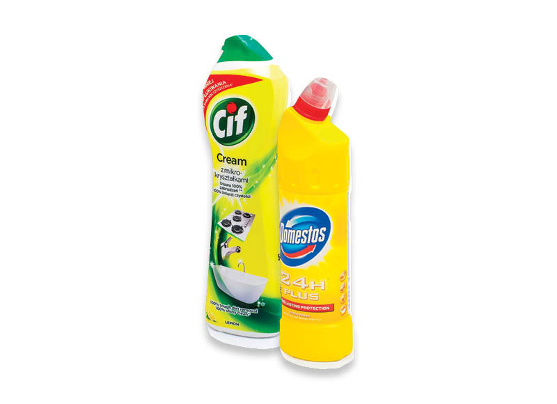 Valymo priemonėms DOMESTOS ir CIF
			, 
				 Įvairių rūšių. Ir IKI EXPRESS