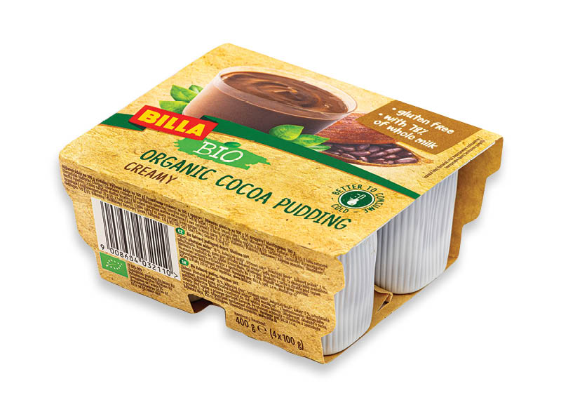 BILLA BIO ekologiškas kakavinis pudingas, 4×100 g, 3,73 Eur/kg. A lygio parduotuvėse BILLA BIO ekologiškas kakavinis pudingas, 4×100 g, 3,73 Eur/kg. A lygio parduotuvėse
