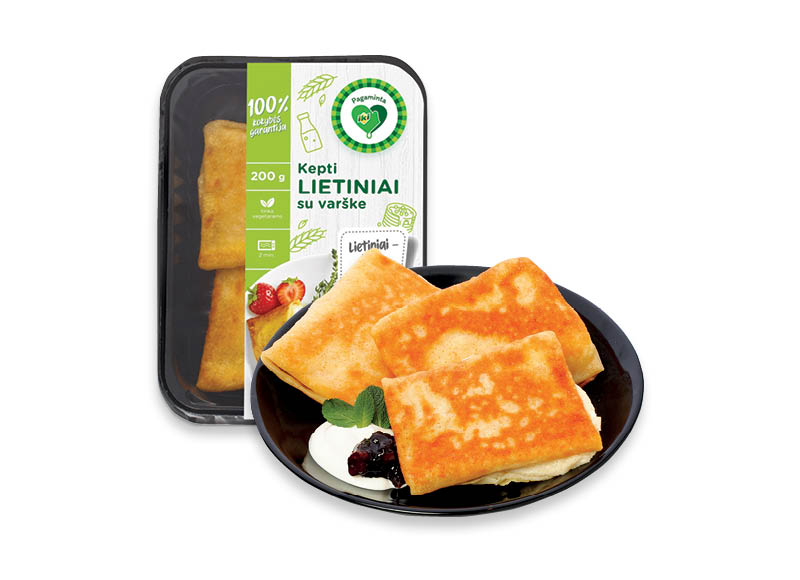 PAGAMINTA IKI kepti lietiniai su varške
