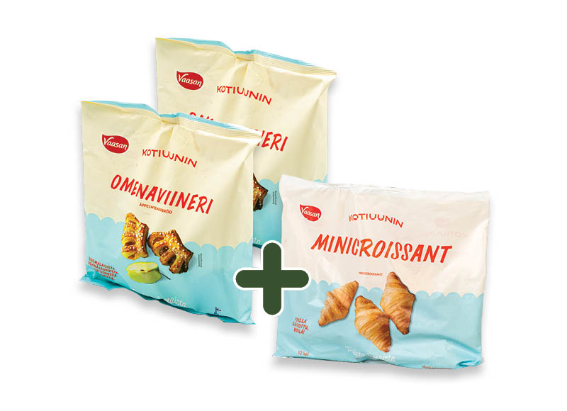 Šaldytos bandelės VAASAN
			, 
				 360 g, 480 g, 2 rūšių 3,59 Eur/vnt. A lygio parduotuvėse