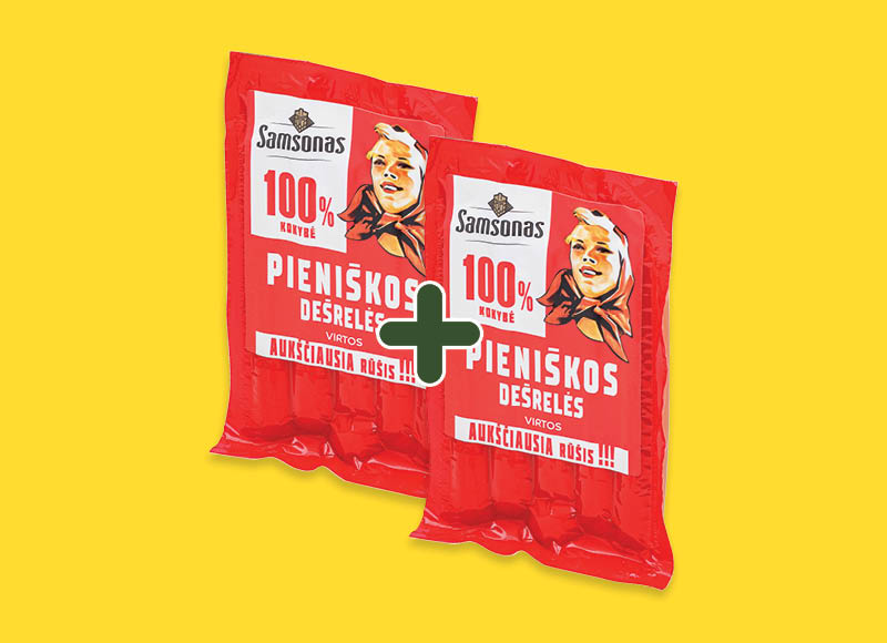 Virtos SAMSONO dešrelės
			, 
				 310 g, 2,99 Eur/vnt. Ir IKI EXPRESS