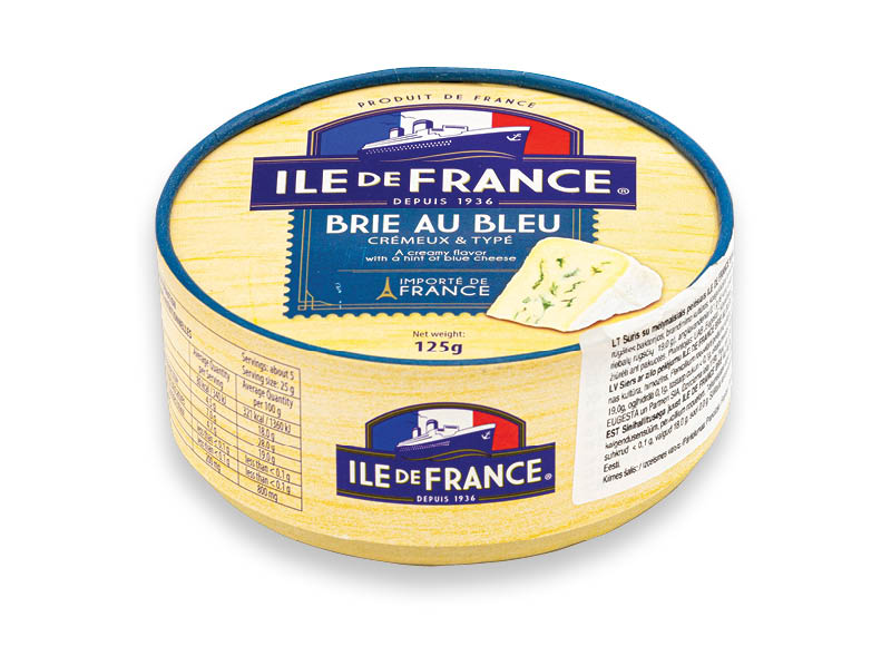 Sūris ILE DE FRANCE BRIE su mėlynaisiais pelėsiais
,
125 g, 28,72 Eur/kg. A lygio parduotuvėse Sūris ILE DE FRANCE BRIE su mėlynaisiais pelėsiais
,
125 g, 28,72 Eur/kg. A lygio parduotuvėse