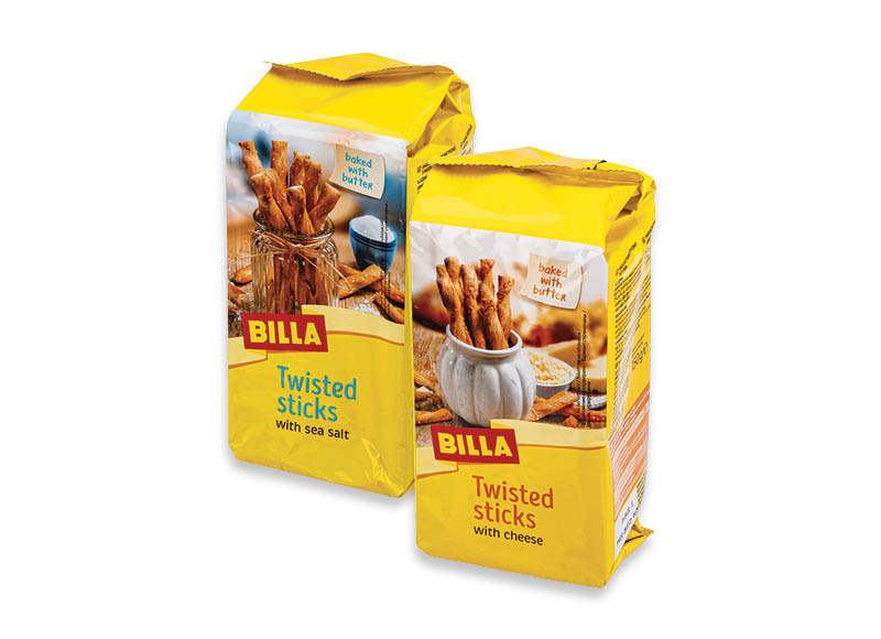 BILLA mielinės tešlos lazdelės
			, 
				 150 g, 2 rūšių, 9,27 Eur/kg. A lygio parduotuvėse
