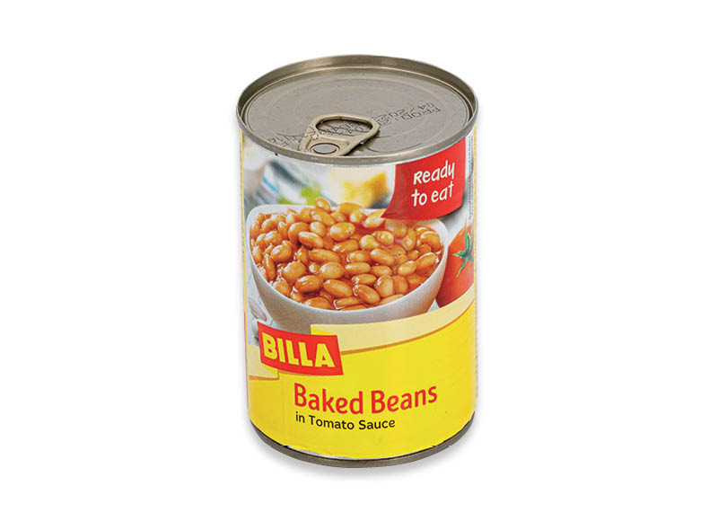 BILLA keptos pupelės pomidorų padaže
			, 
				 420 g, 1,31 Eur/kg. A lygio parduotuvėse
