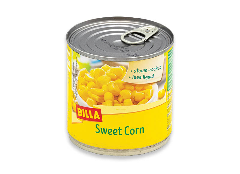 BILLA garuose ruošti saldieji kukurūzai
			, 
				 425 ml, 2,09 Eur/l. A lygio parduotuvėse