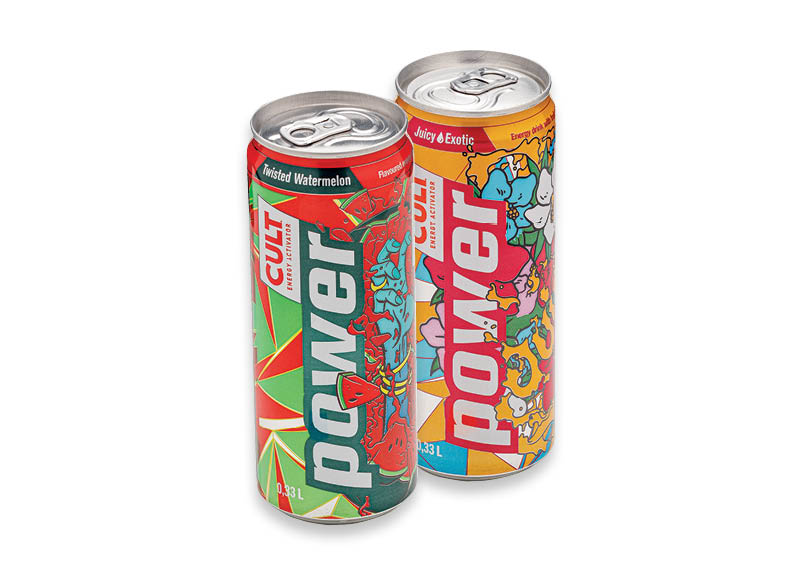 Energinis gėrimas CULT POWER
			, 
				 0,33 l, 3 rūšių, 2,09 Eur/l