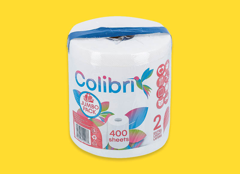 Popierinis rankšluostis COLIBRI JUMBO
			, 
				 1 vnt.