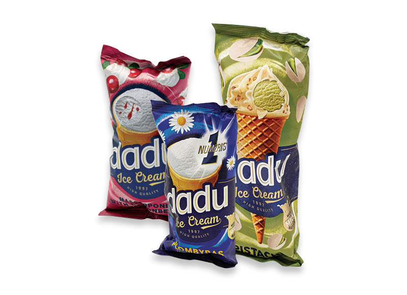 Valgomiesiems ledams vafliniame ragelyje DADU
			, 
				 Įvairių rūšių. Ir IKI EXPRESS