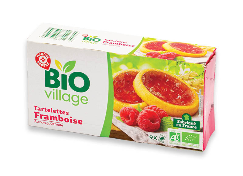 BIO VILLAGE sausainiai su avietėmis EKO
			, 
				 125 g, 16,72 Eur/kg. A lygio parduotuvėse. Ir IKI EXPRESS