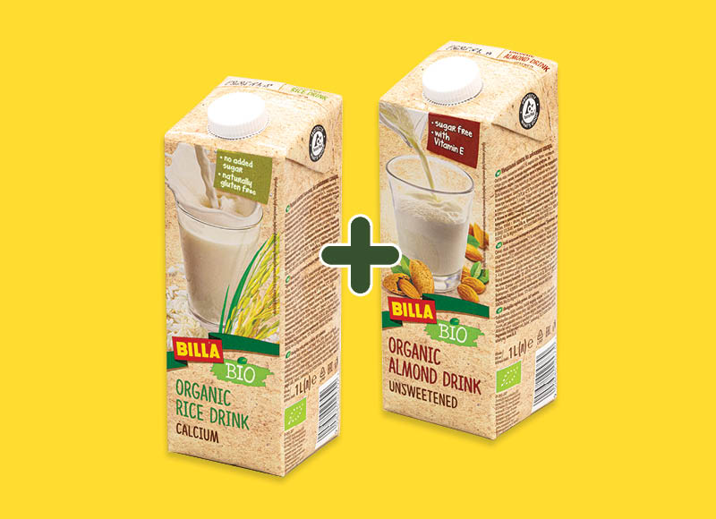 BILLA BIO ekologiškas ryžių, avižų, migdolų, kokosų gėrimas
,
1 l, 4 rūšių, 2,99 Eur/vnt. Ir IKI EXPRESS BILLA BIO ekologiškas ryžių, avižų, migdolų, kokosų gėrimas
,
1 l, 4 rūšių, 2,99 Eur/vnt. Ir IKI EXPRESS
