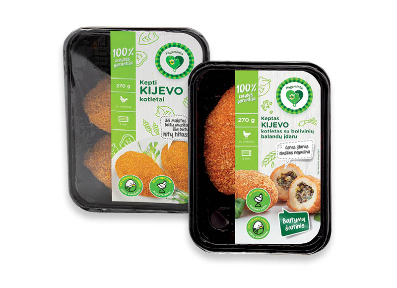 PAGAMINTA IKI fasuoti kepti KIJEVO kotletai
			, 
				 270 g, 9,96 Eur/kg. Ir IKI EXPRESS