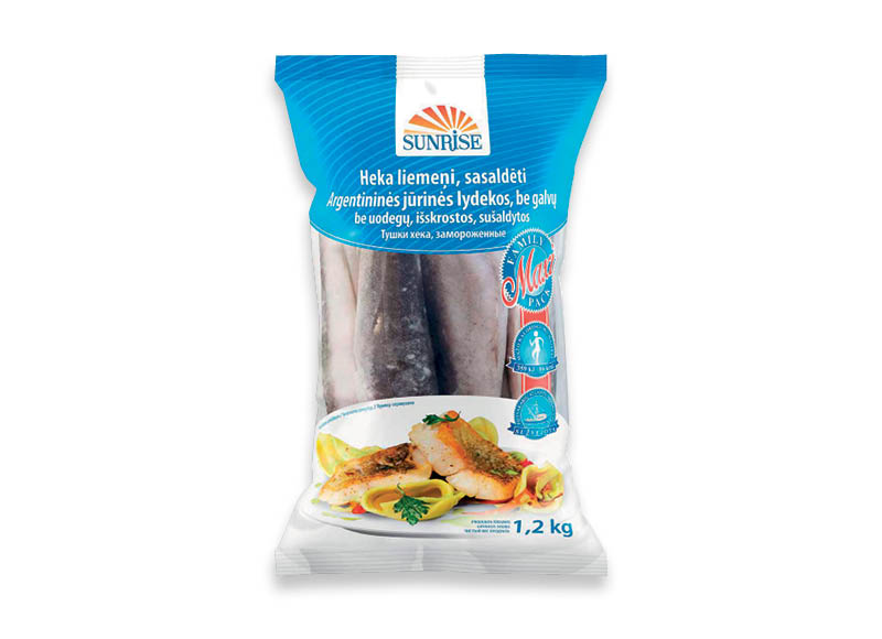 Šaldytos argentininės jūrinės lydekos SUNRISE MAXI be galvos, be uodegos
			, 
				 1,2 kg, 3,33 Eur/kg. A lygio parduotuvėse