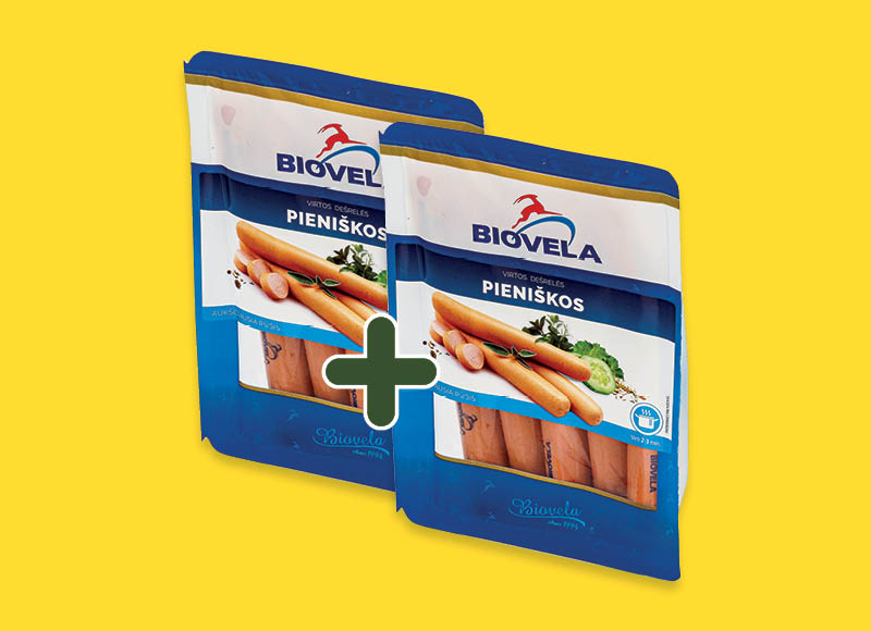 Virtos PIENIŠKOS BIOVELOS dešrelės