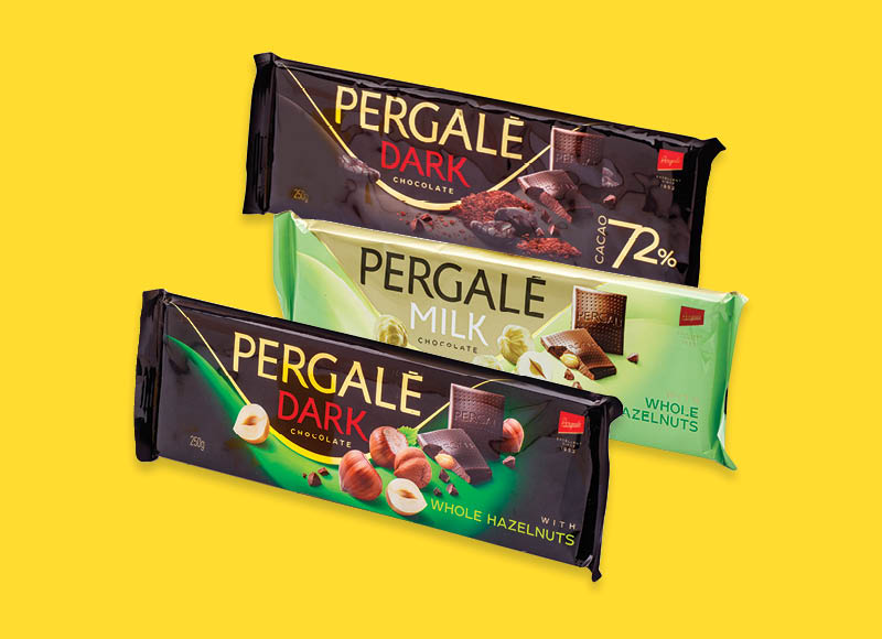 Šokolado plytelė PERGALĖ
,
220 g, 250 g, 3 rūšių. Ir IKI EXPRESS Šokolado plytelė PERGALĖ
,
220 g, 250 g, 3 rūšių. Ir IKI EXPRESS