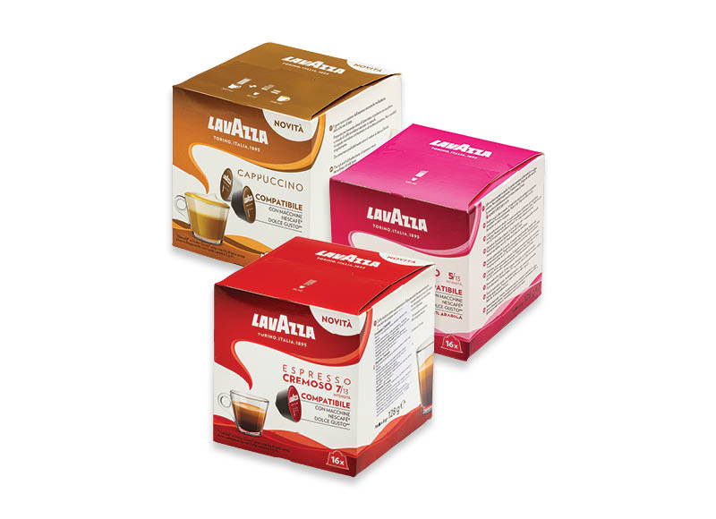Kavos kapsulės LAVAZZA
			, 
				 128 g, 200 g. 3 rūšių. A lygio parduotuvėse