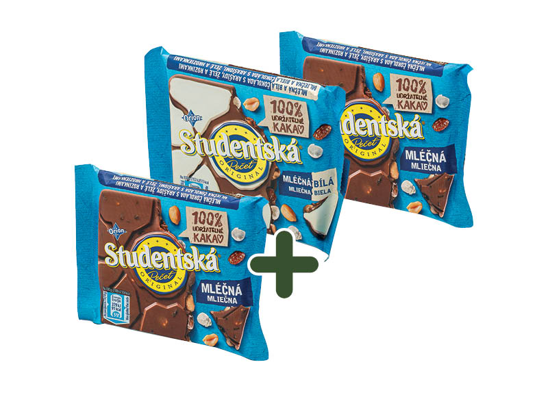 Šokoladas ORION
			, 
				 90 g, 3 rūšių, 1,19 Eur/vnt. Ir IKI EXPRESS