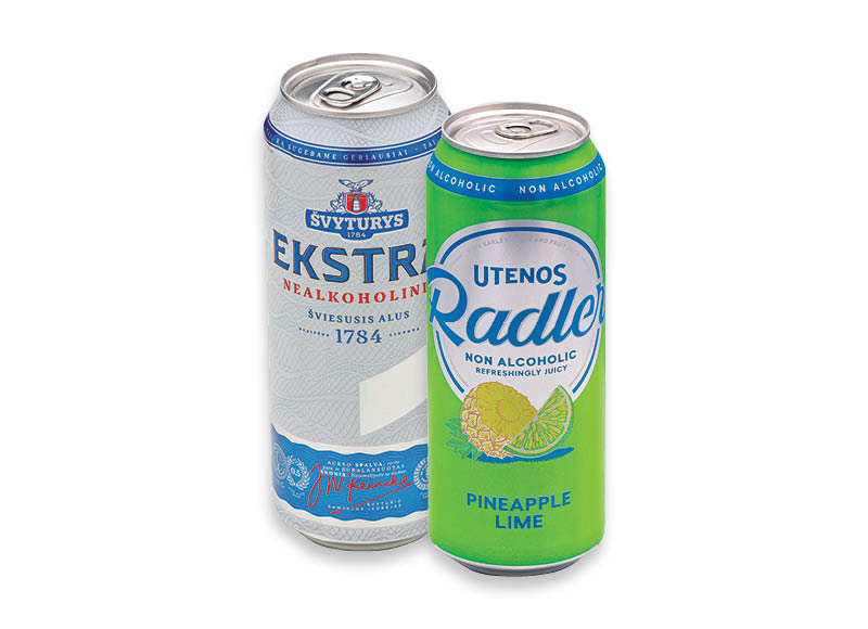 Nealkoholinis alus ŠVYTURYS EKSTRA ar UTENOS RADLER PINEAPPLE
			, 
				 0,5 l, 2 rūšių, 1,38 Eur/l. A lygio parduotuvėse