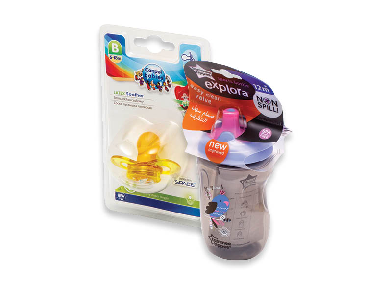 Vaikų priežiūros priemonėms TOMMEE TIPPEE ir CANPOL
			, 
				 Įvairių rūšių