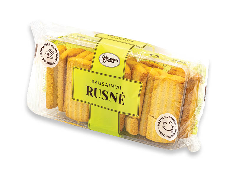 KLAIPĖDOS DUONOS sausainiai RUSNĖ
			, 
				 280 g, 4,96 Eur/kg. Ir IKI EXPRESS