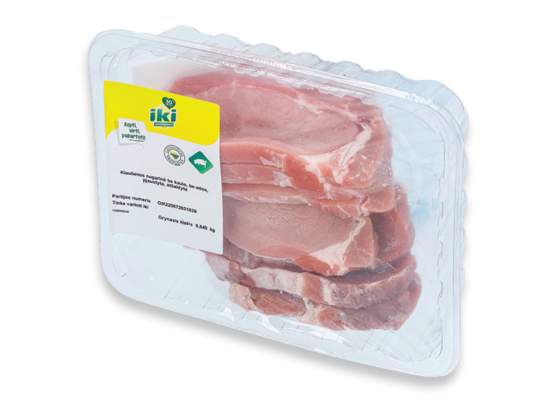 IKI pjaustyta kiaulienos nugarinė be kaulo, su lašiniais
,
640 g, 4,67 Eur/kg. Ir IKI EXPRESS IKI pjaustyta kiaulienos nugarinė be kaulo, su lašiniais
,
640 g, 4,67 Eur/kg. Ir IKI EXPRESS