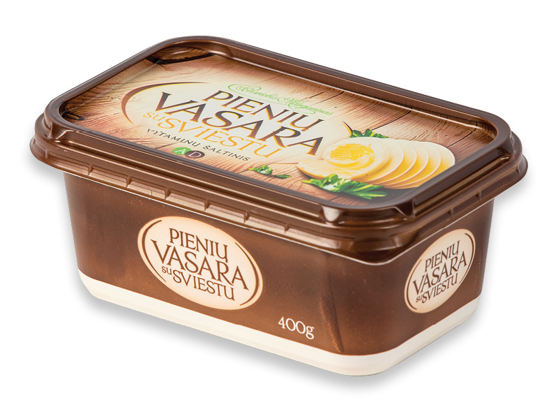 Margarinas PIENIŲ VASARA su sviestu
			, 
				 400 g, 2,48 Eur/kg. A lygio parduotuvėse