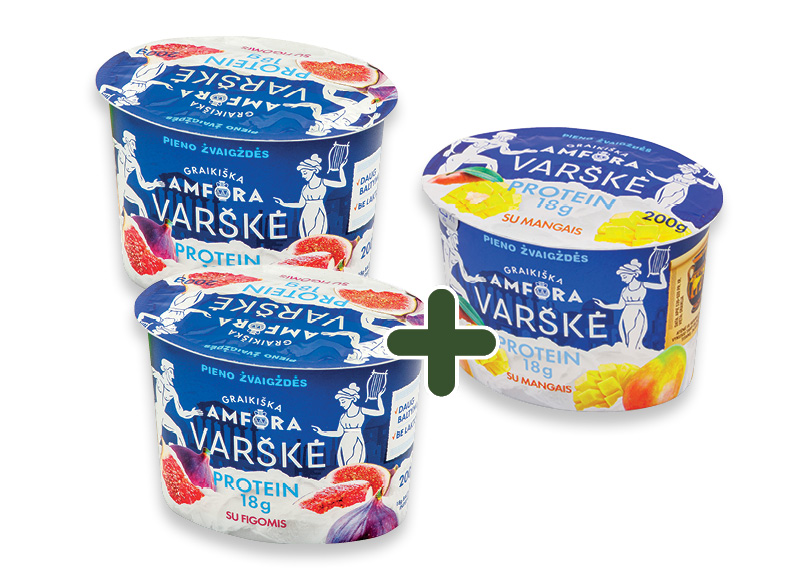 GRAIKIŠKA AMFORA PROTEIN VARŠKĖS 200G
			, 
				 200 g, 4 rūšių, 1,49 Eur/vnt. Ir IKI EXPRESS