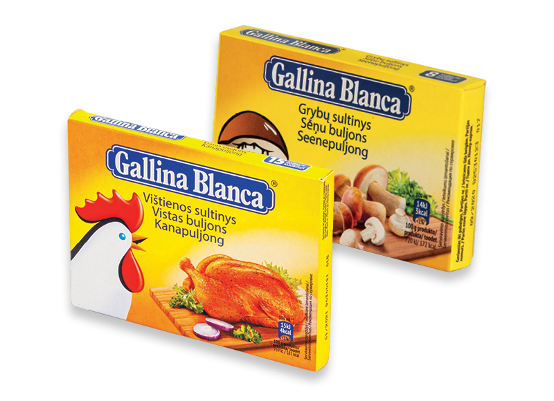 GALLINA BLANCA sultiniams
,
Įvairių rūšių GALLINA BLANCA sultiniams
,
Įvairių rūšių
