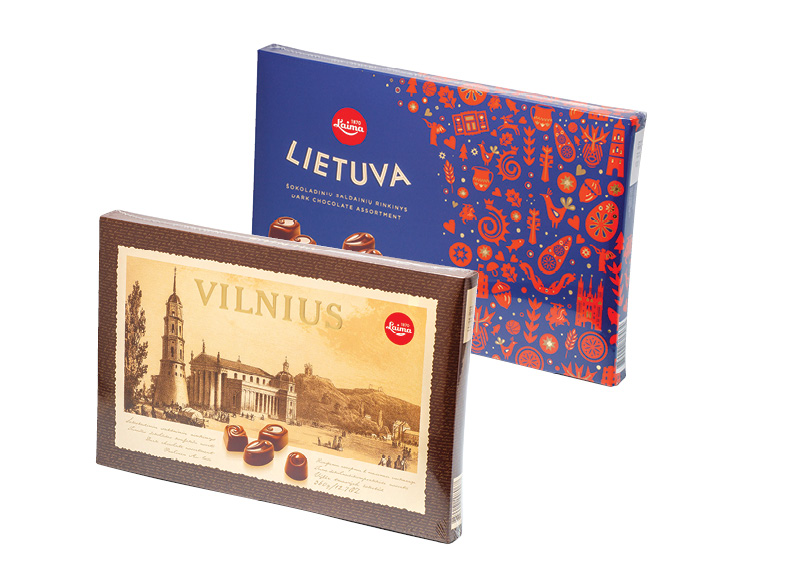 Saldainių dėžutės LAIMA, VILNIUS, LIETUVA
			, 
				 180 g, 360 g