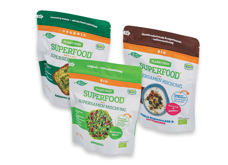 Ekologiškiems sėklų mišiniams SUPERFOOD
			, 
				 175 g, 3 rūšių. A lygio parduotuvėse