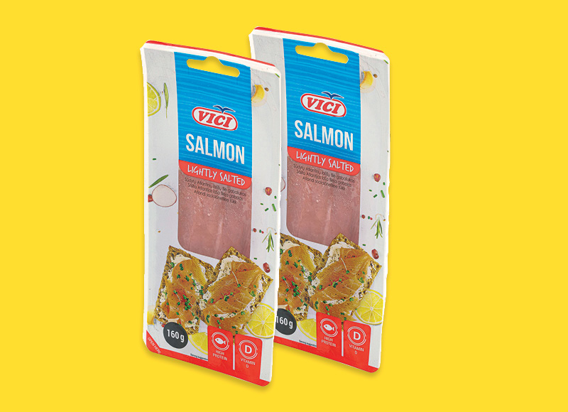 Sūdytos lašišų filė gabaliukas VIČI
			, 
				 160 g, 24,88 Eur/kg