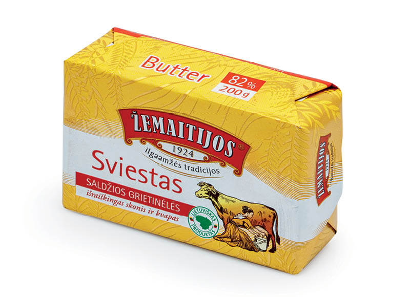 Saldžios grietinėlės sviestas ŽEMAITIJOS
			, 
				 200 g