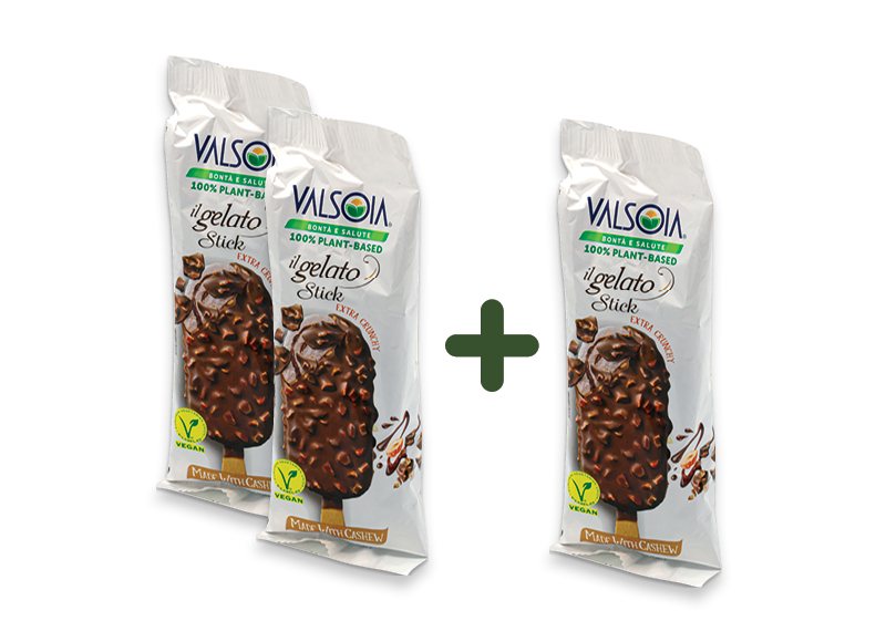 Valgomieji anakardžių ledai VALSOIA su lazdynų riešutais ant pagaliuko
			, 
				 80 g, 1,99 Eur/vnt. A lygio parduotuvėse