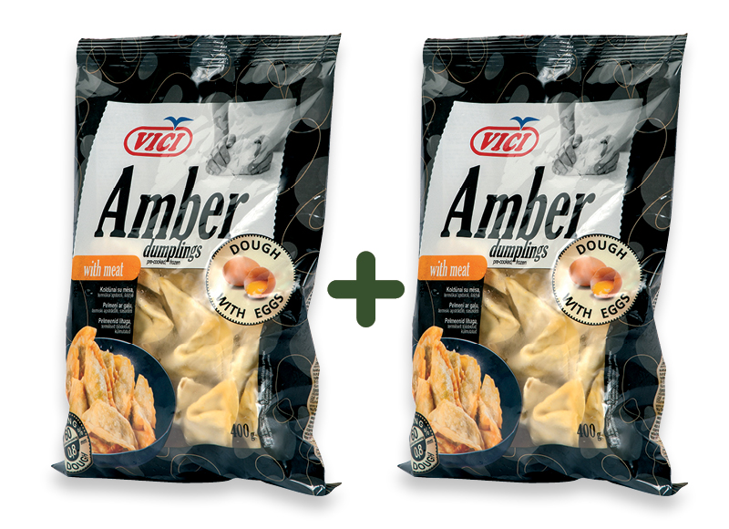 Šaldyti koldūnai su mėsa AMBER VIČI
			, 
				 400 g, 3,69 Eur/vnt. A lygio parduotuvėse