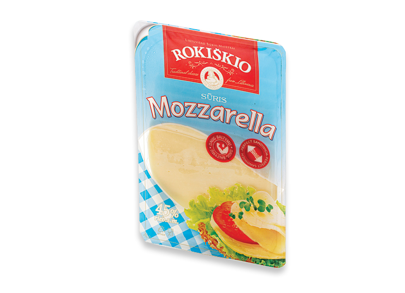 Sūris ROKIŠKIO MOZZARELLA riekutėmis
			, 
				 150 g, 11,27 Eur/kg. A lygio parduotuvėse