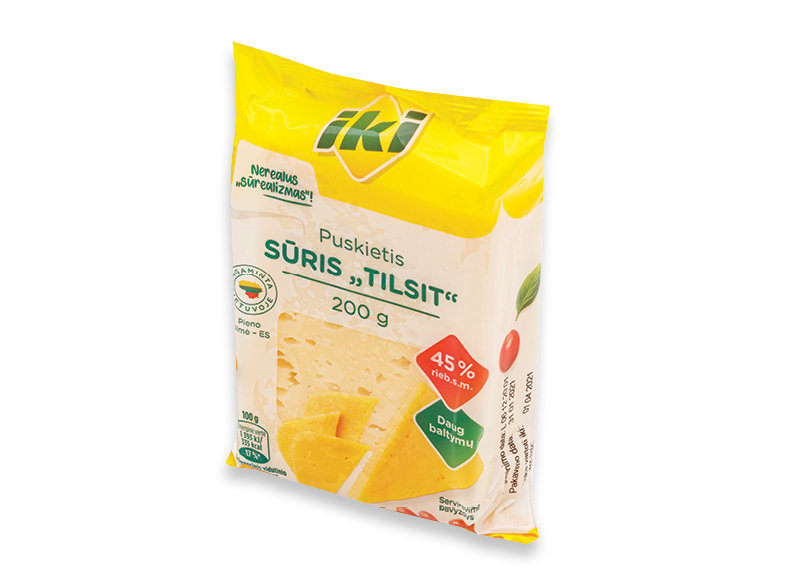 IKI puskietis sūris TILSIT
,
200 g, 45 % rieb., 8,45 Eur/kg IKI puskietis sūris TILSIT
,
200 g, 45 % rieb., 8,45 Eur/kg
