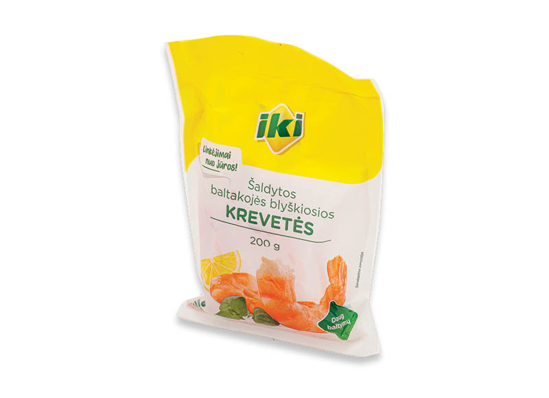 IKI šaldytos baltakojės blyškiosios krevetės be kiautų, su uodegomis
			, 
				 200 g, 15,95 Eur/kg