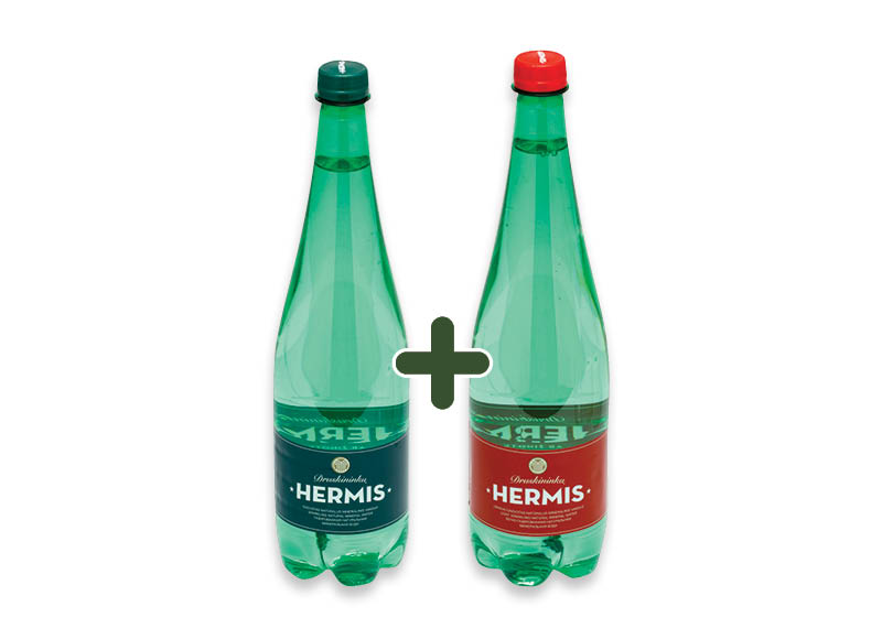 Vanduo HERMIS
			, 
				 1 l, 3 rūšių, 0,65 Eur/vnt. Ir IKI EXPRESS