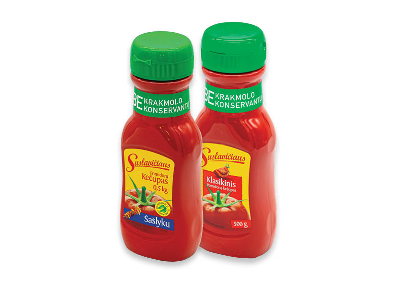 SUSLAVIČIAUS kečupui
			, 
				 500 g, 4 rūšių, 2,98 Eur/kg