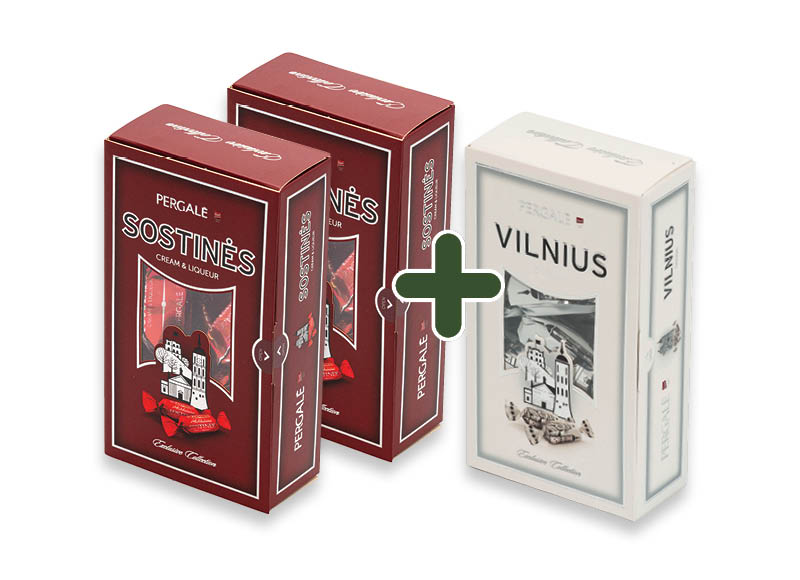 Saldainiai dėžutėse VILNIUS ir SOSTINĖ
			, 
				 170 g, 2 rūšių 3,49 Eur/vnt.