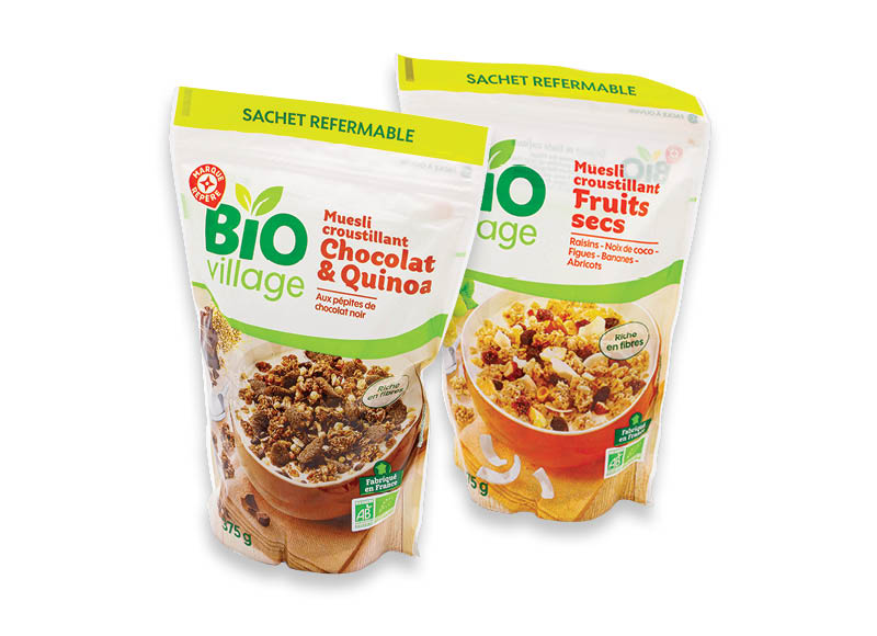 BIO VILLAGE dribsniai ir javainiai
			, 
				 375 g, 500 g, 3 rūšių Ir IKI EXPRESS