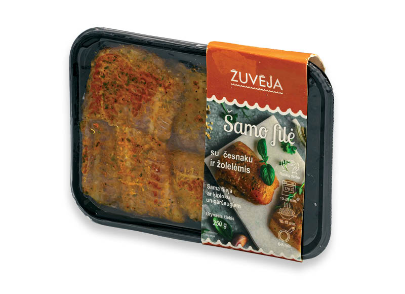 Šamų filė su česnakais ir žolelėmis
			, 
				 250 g, 19,96 Eur/kg A lygio parduotuvėse
