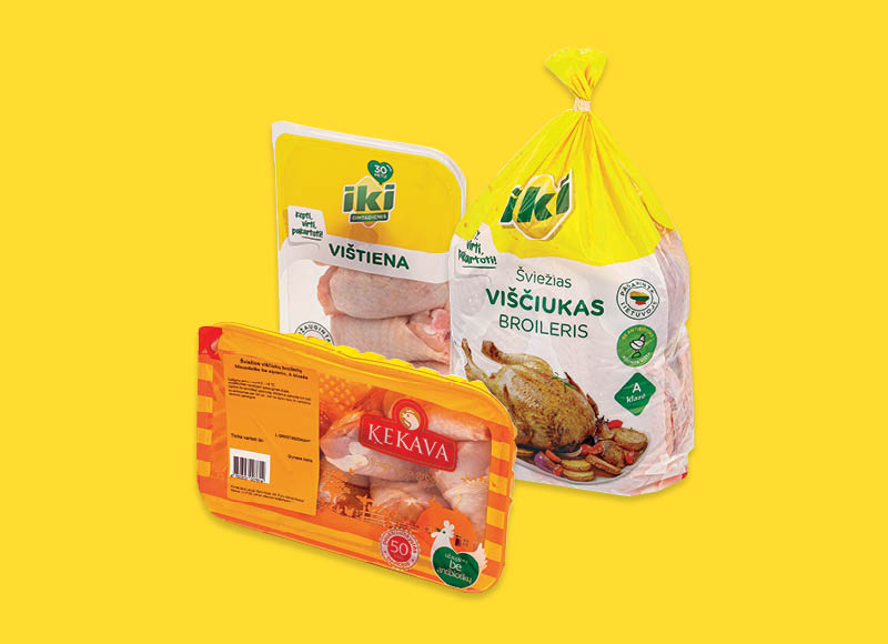 Fasuotai vištienai su kaulu
			, 
				 (užauginta be antibiotikų) Įvairių rūšių Ir IKI EXPRESS