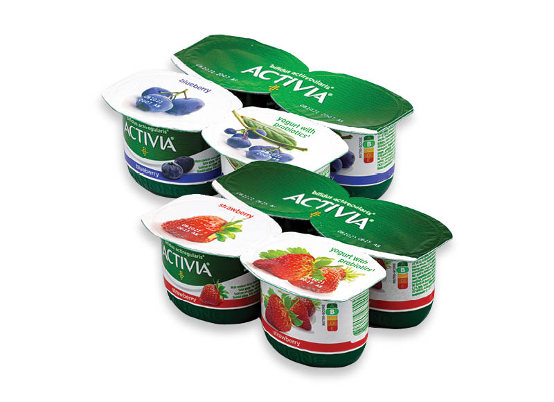Jogurtui ACTIVIA
			, 
				 480 g, 4 rūšių 3,52 Eur/kg