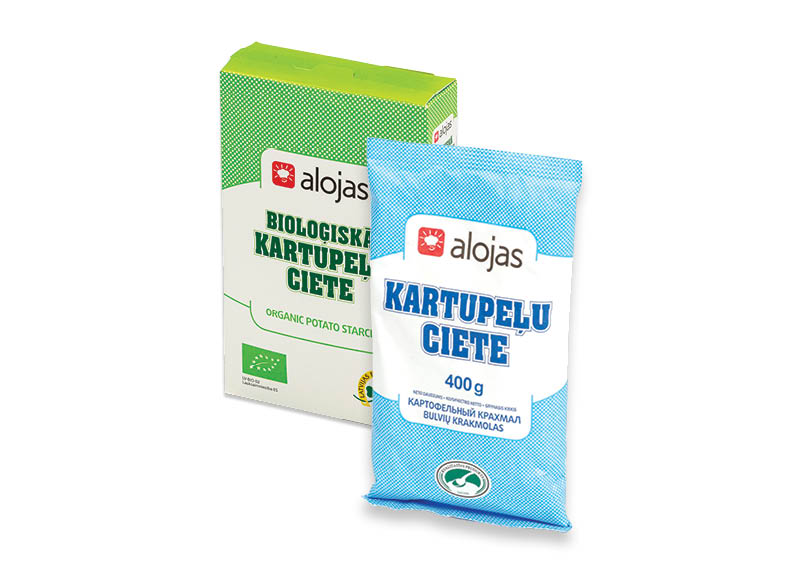 Bulvių krakmolui ALOJAS
,
400 g, 500 g 2 rūšių Bulvių krakmolui ALOJAS
,
400 g, 500 g 2 rūšių