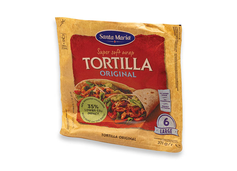 Tortilijos SANTA MARIA WRAP
			, 
				 371 g, 5,36 Eur/kg A lygio parduotuvėse